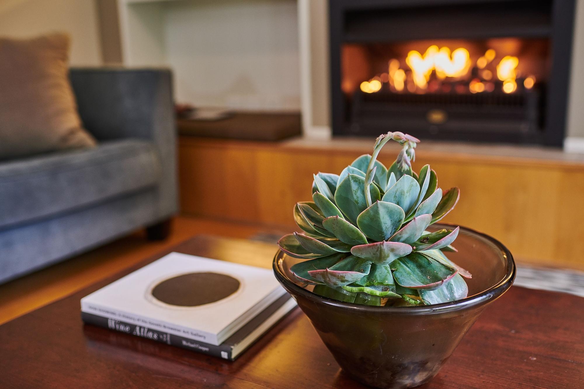 Parehua Resort Martinborough Eksteriør billede A fireplace in a home